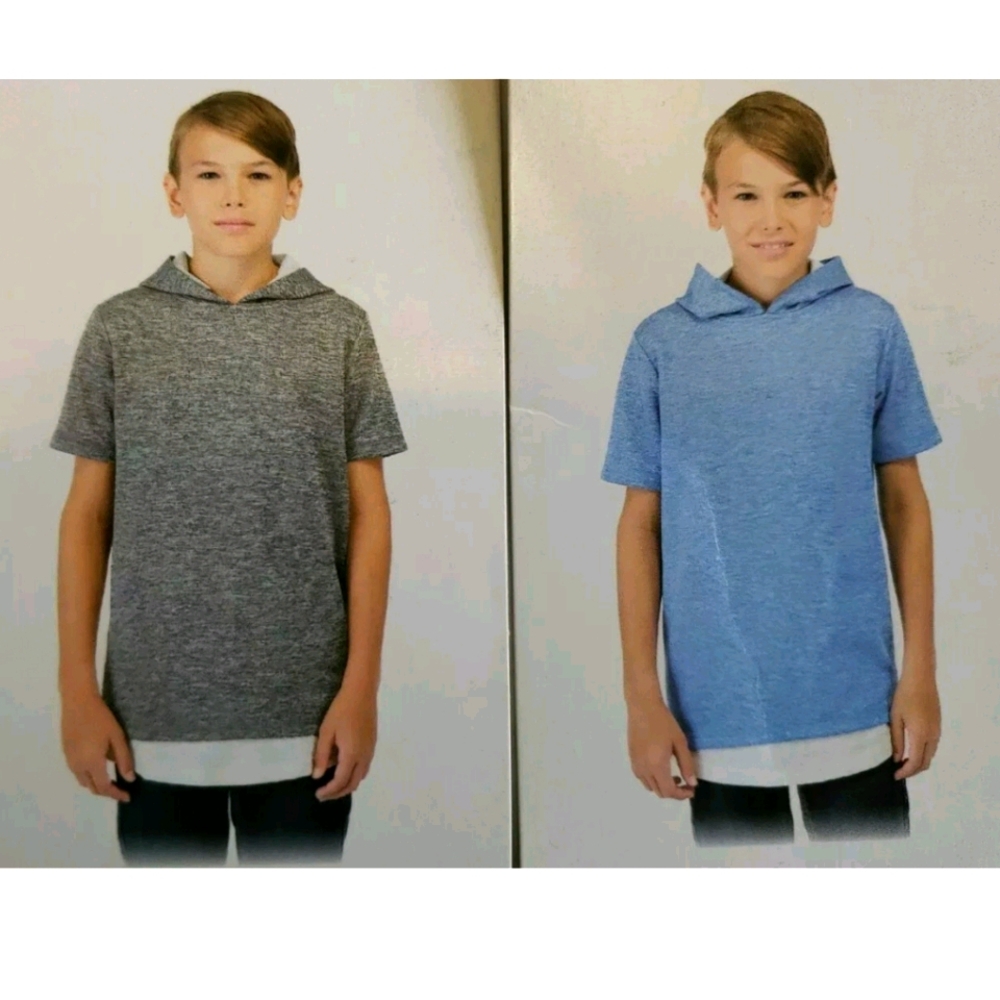 Boston Traders Boy's Pull Over Hoodie Short Sleeve